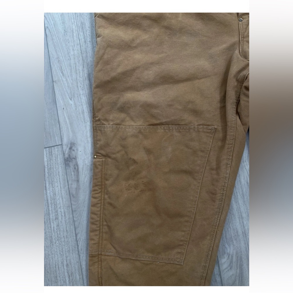CARHARTT Brown, Bib‎ Overalls Lined  Workwear, Men’s Long Overalls, - Picture 3 of 16